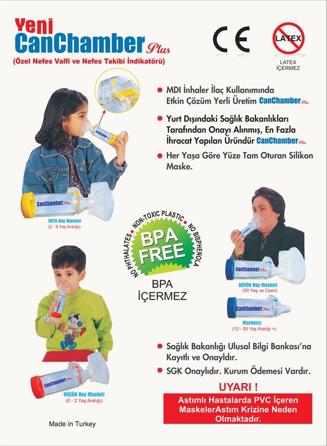 Can chamber with mask-yellow-Pediatric
