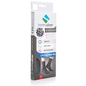 Silver socks for diabetic foot bonnysilver-39-42