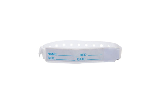 Identification Band PVC ChannelMED-White-adult