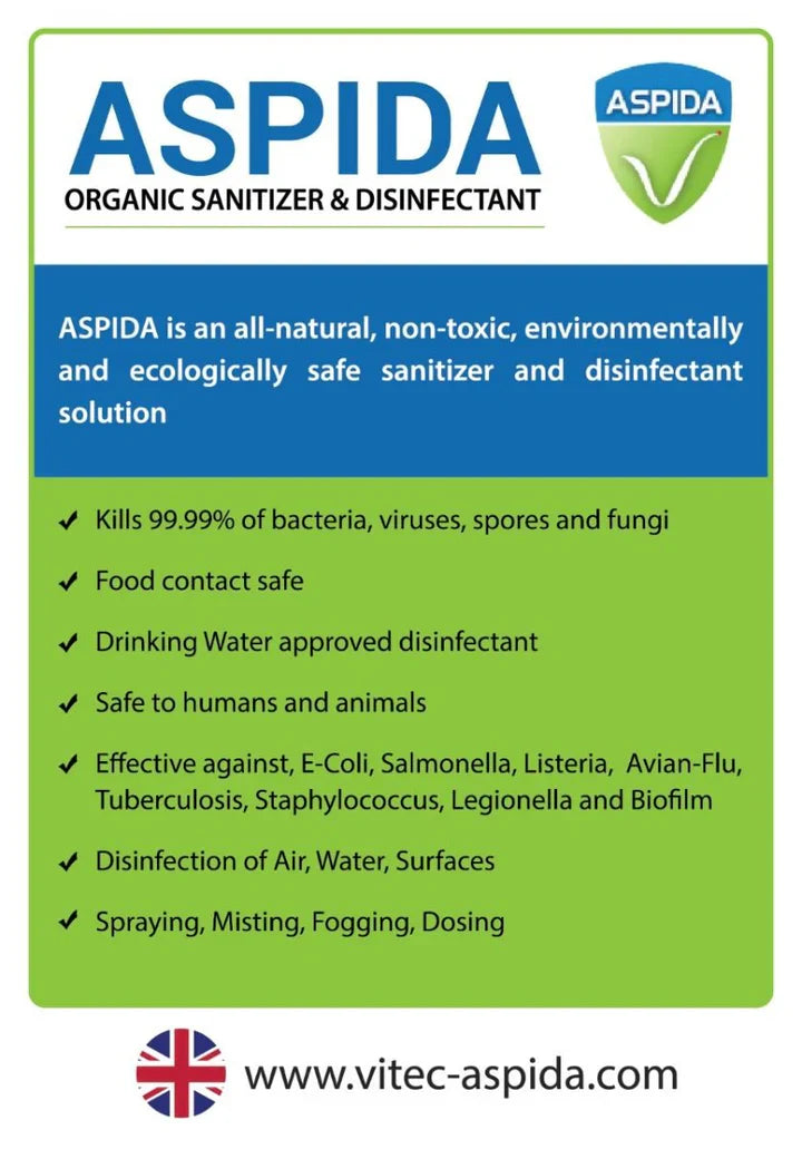 ASPIDA ORGANIC SANITIZER & DISINFECTANT