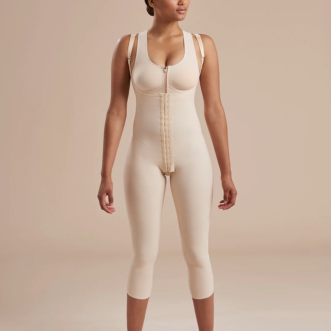 GIRDLE WITH HIGH-BACK - CALF LENGTH - STYLE NO. SFBHM - beige