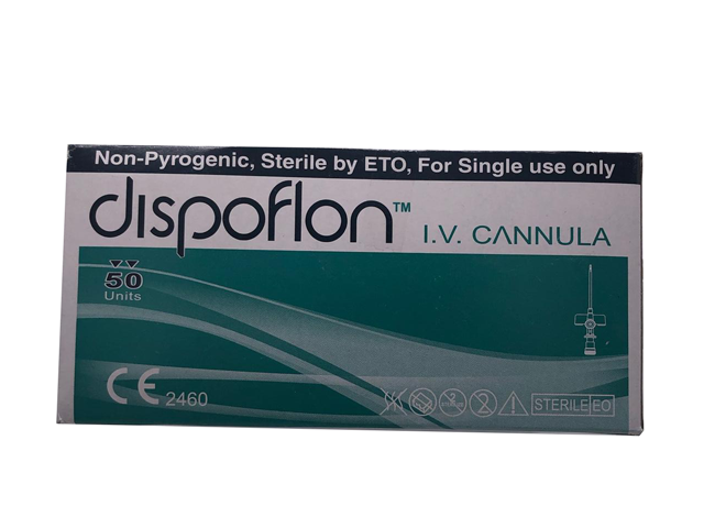 Dispoflon IV cannula (50/box)