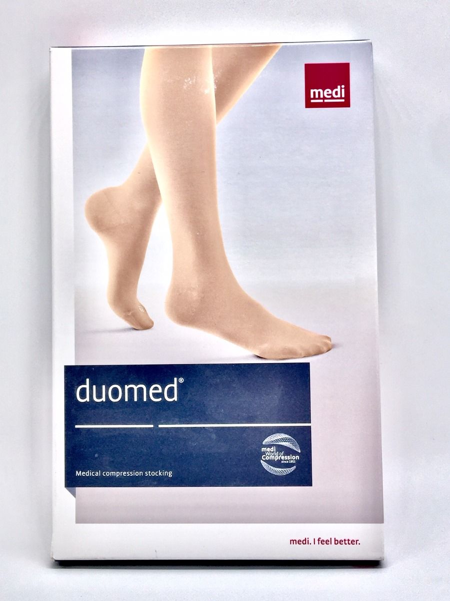 Medical compression stocking , duomed , thigh high