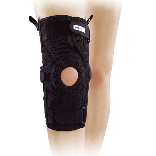 Hinged knee brace