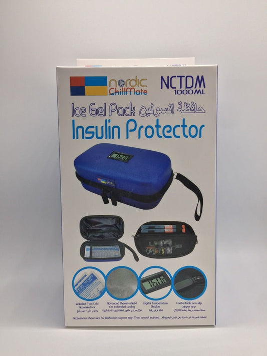 Insulin protector ice gel pack-1000 ml with digital temperature display