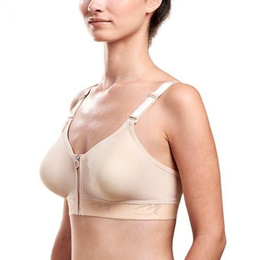 CARESS ULTRA-LOW COVERAGE POCKETED ZIP-FRONT BRA - STYLE NO. CAR-B09Z