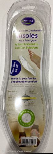 Insoles , comfortable memory foam .