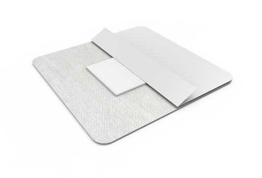 Adhesive wound dressing with central absorbent pad-6 cm x 7 cm