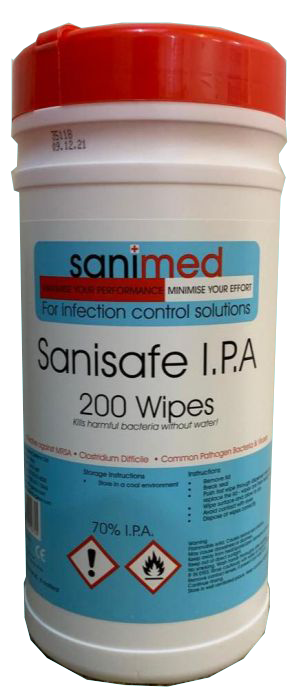 SanimedÂ® SaniSafeÂ® 70% IPA Wipes