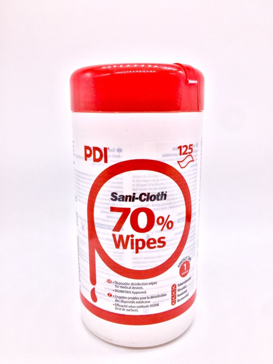 Disinfection wipes for medical devices, Sani-Cloth 70% wipes (125 PCS/PACK)