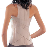 Spinal brace with back pad